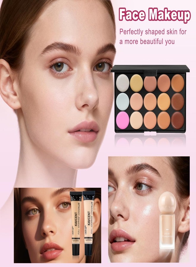 KAVCENT Makeup Kit for Women Teens full Kit Makeup set for Teens Teenagers 14-16 Eyeshadow Foundation Makeup Gift set for Women Makeup Kits for Teen Girls - Image 4